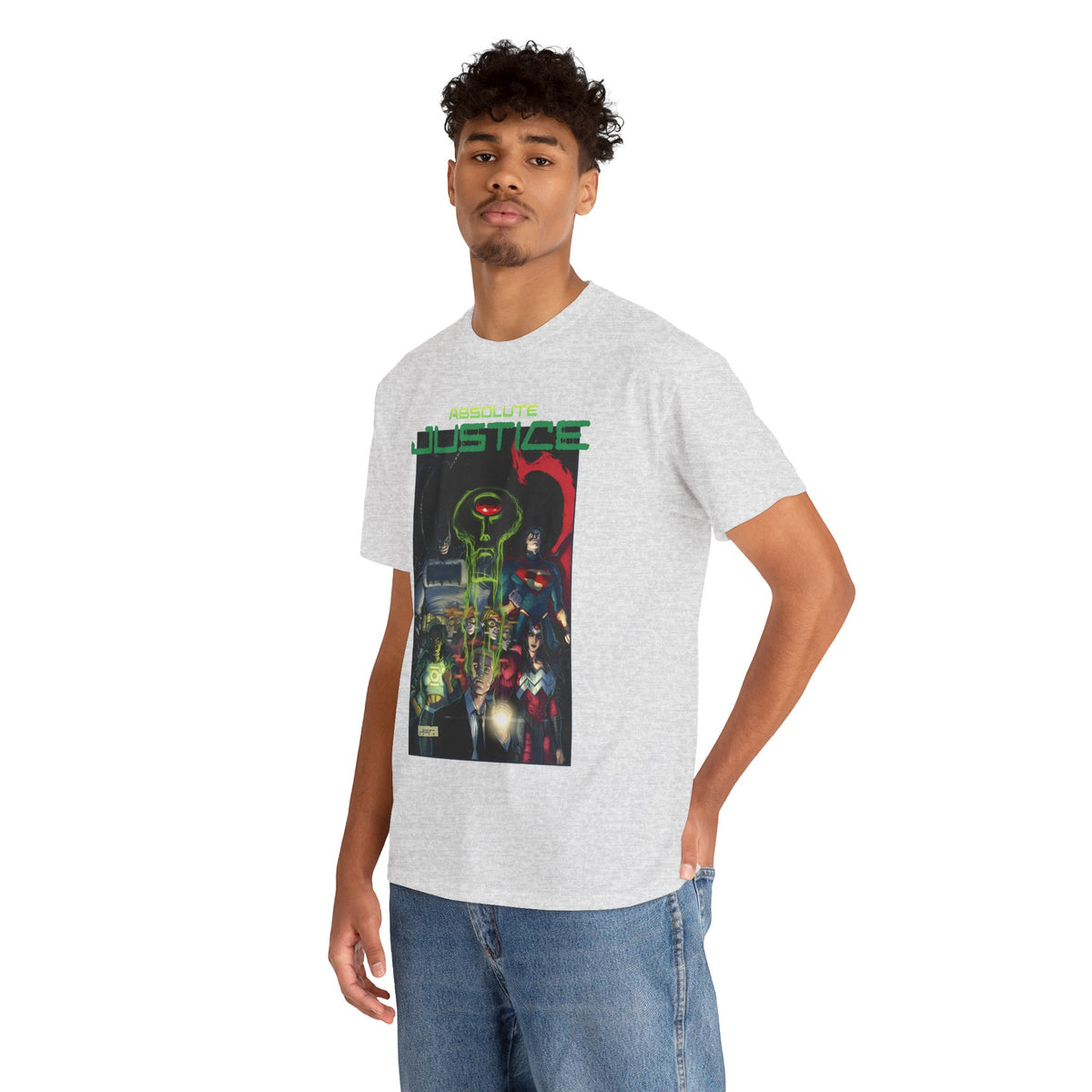 Absolute Justice T-Shirt - Juan Ferreyra Art - Superman Batman Wonder Woman Martian Manhunter - DC Comics