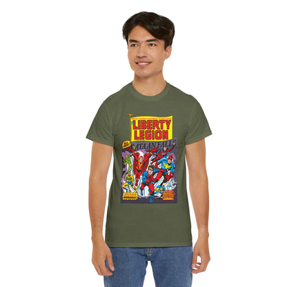 Liberty Legion T-Shirt - Marvel Premiere #29 - Bucky, Miss America, Whizzer, Patriot, Red Raven - Marvel Comics