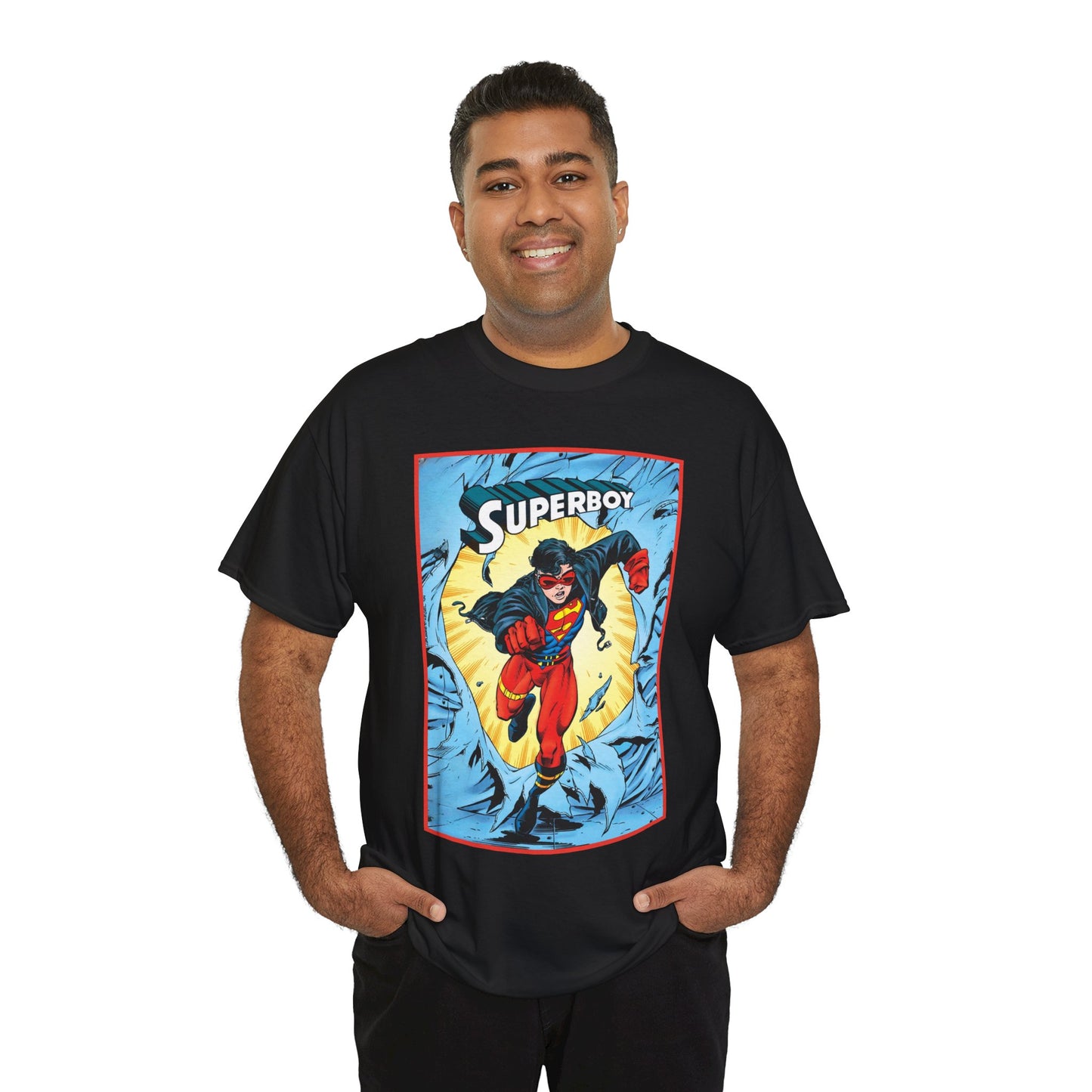 Superboy T-Shirt - Tom Grummett Art - Reign of the Supermen Storyline from the 1990s - Kon-El, Connor Kent - Superman Family - DC Comics