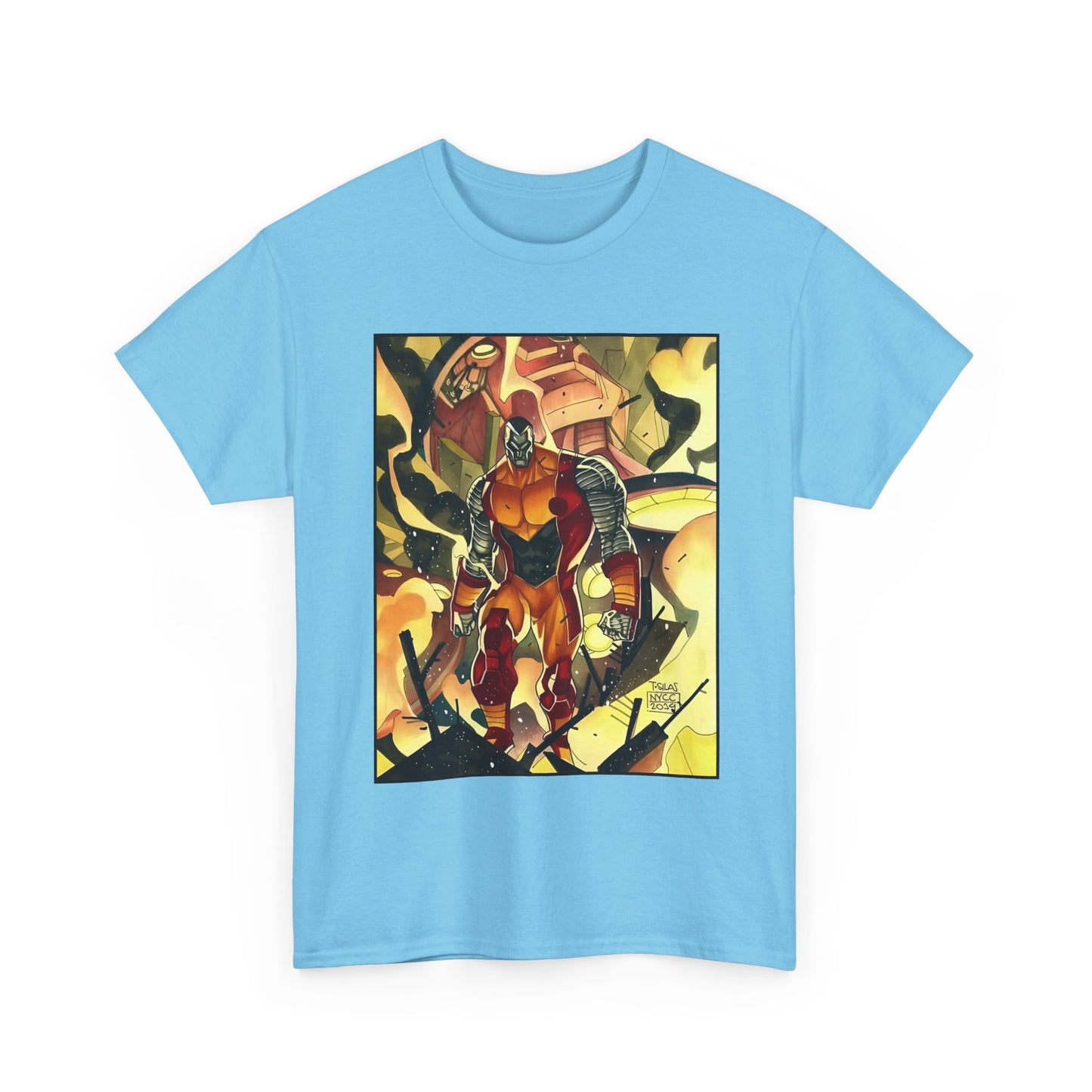 Colossus T-Shirt - Fighting a Sentinel - Marvel Comics