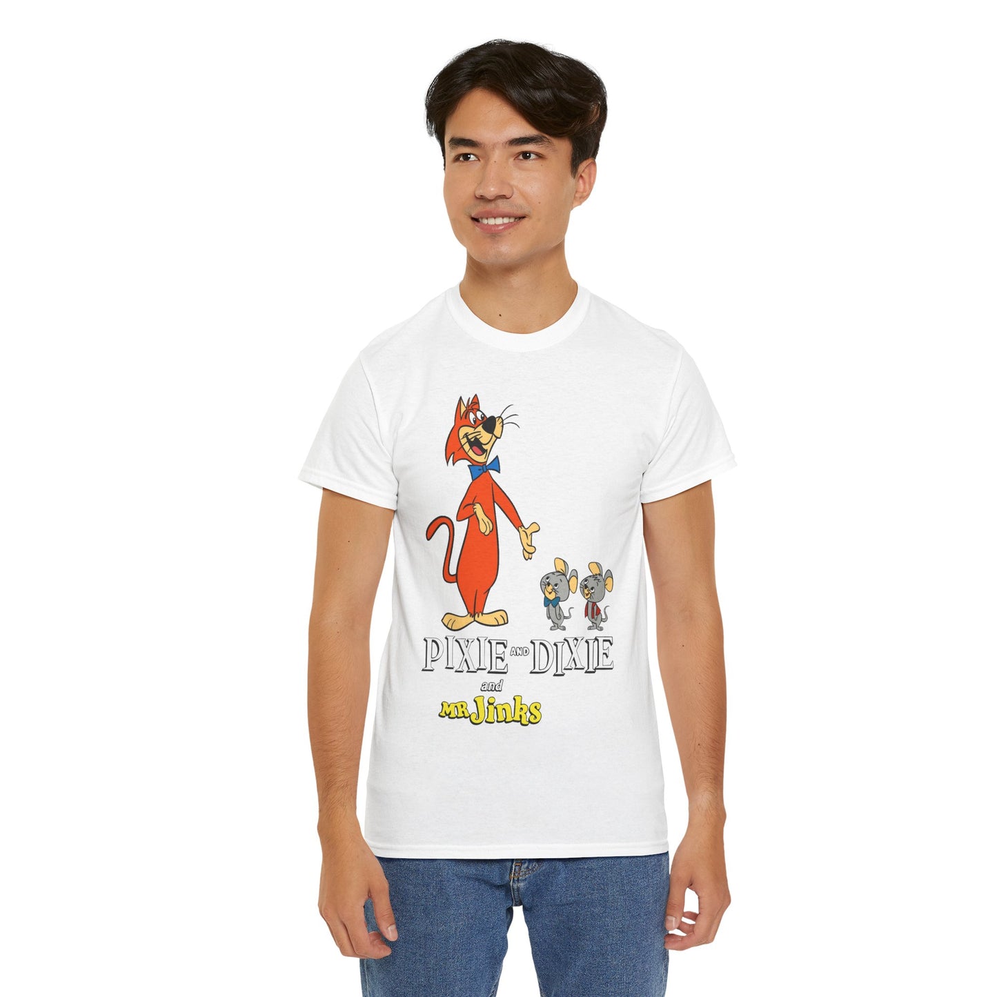 Pixie & Dixie & Mr Jinks T-Shirt - Classic Hanna-Barbera Saturday Morning Cartoon - I Hate Meeces to Pieces!