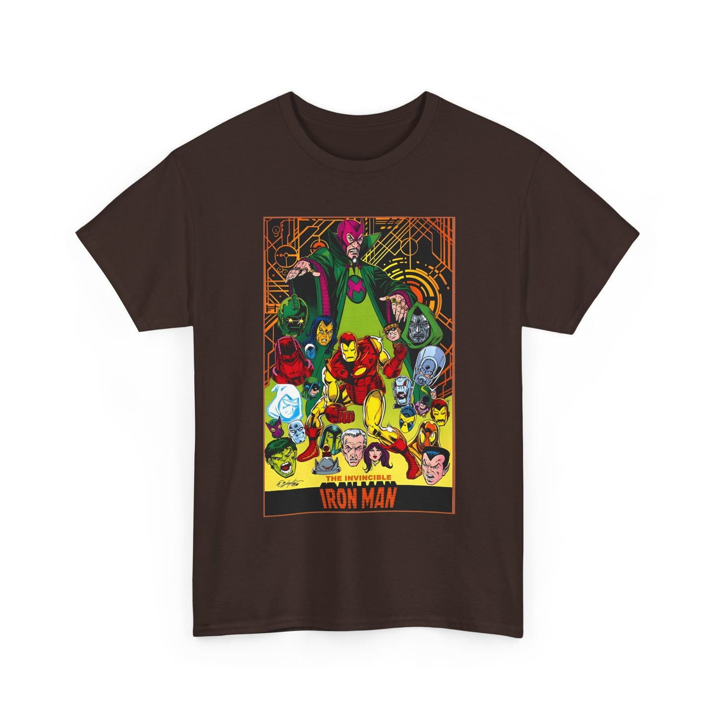 Iron Man T-Shirt - Bob Layton Art - Tony Stark - Ultron, Doctor Doom, The Mandarin, The Beetle - Marvel Comics