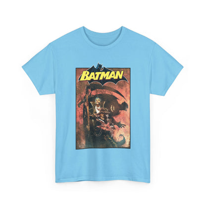 Batman T-Shirt - Bill Sienkiewicz Art - With Scarecrow & Ra's Al Ghul - DC Comics
