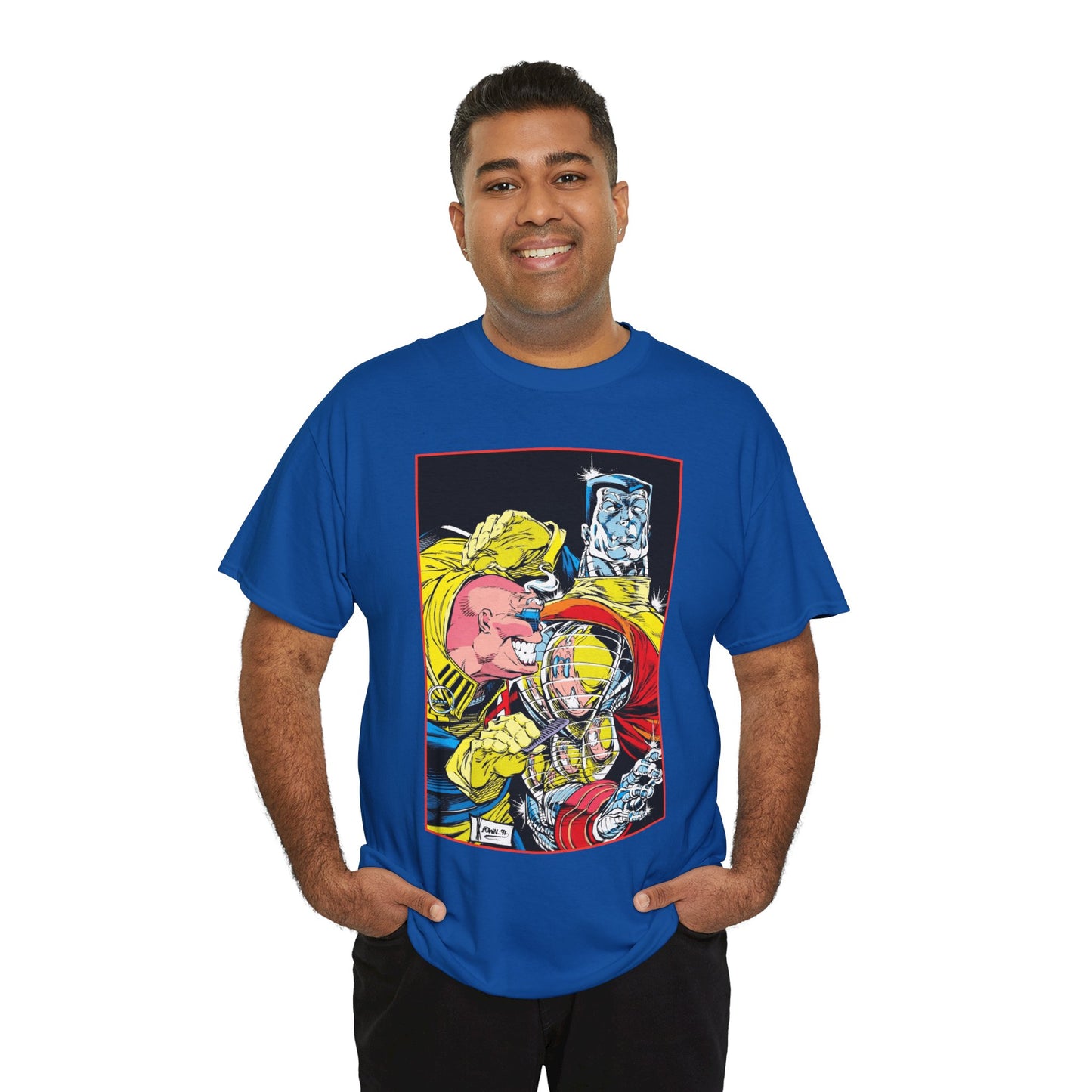 Strong Guy & Colossus T-Shirt - Dale Keown Art - Uncanny X-Men Annual Poster - Marvel Comics