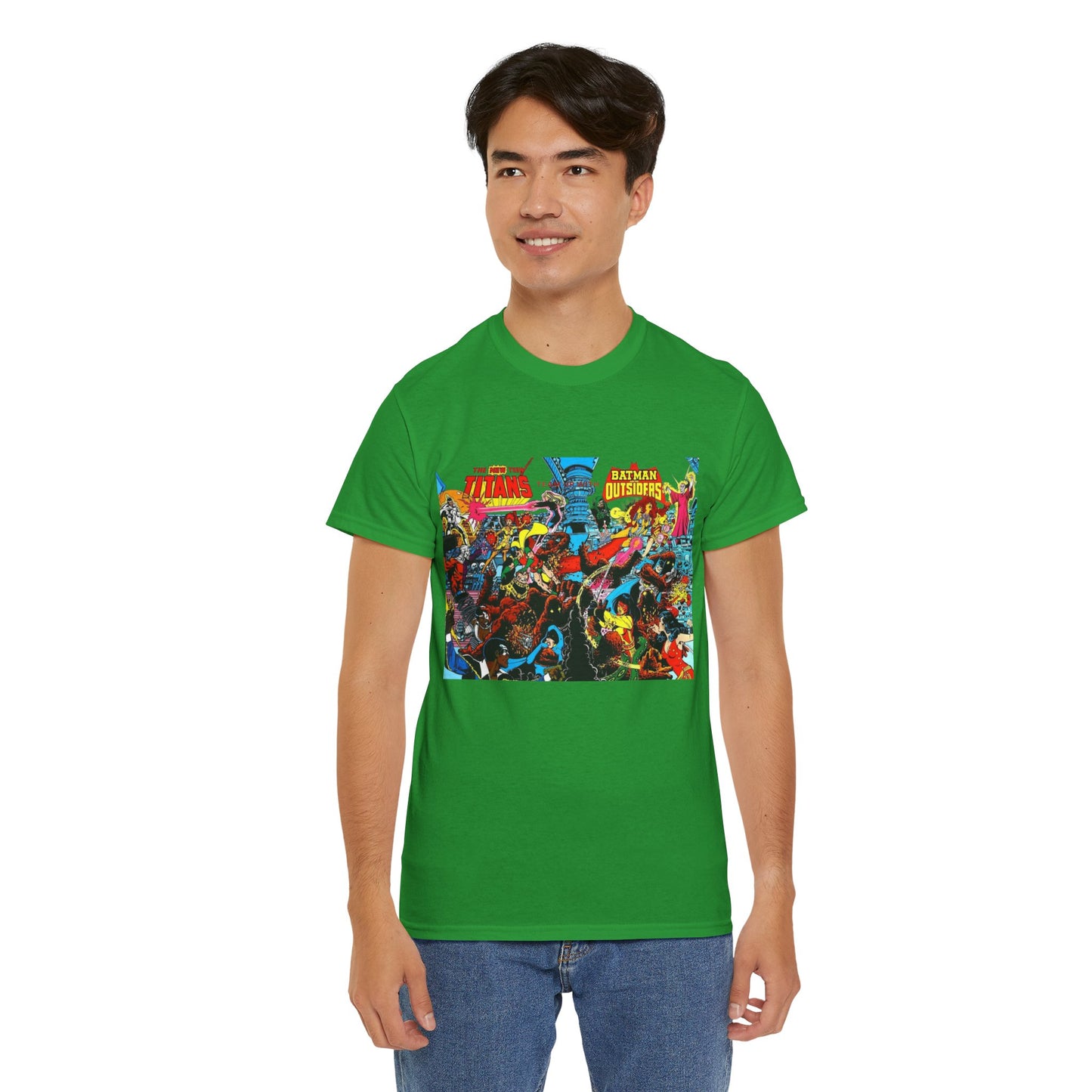 New Teen Titans & Batman and the Outsiders T-Shirt - George Perez & Jim Aparo Art - DC Comics