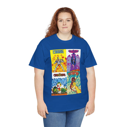 Tales of the New Teen Titans T-Shirt - George Perez Art - Cyborg, Raven, Changeling, Starfire - 1980s Mini-Series Showcasing Their Origins - DC Comics
