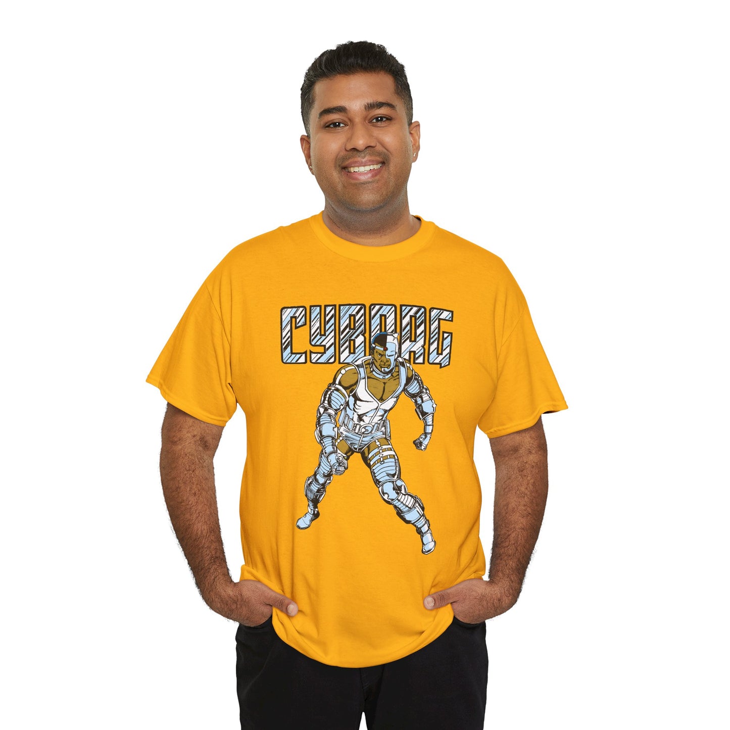 Cyborg T-Shirt - George Perez Art - New Teen Titans, Justice League - Victor Stone - DC Comics
