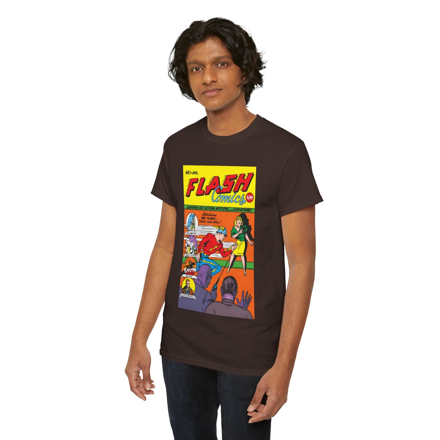 Flash Comics #1 T-Shirt - Jay Garrick, Golden Age Flash - JSA Member - DC Comics