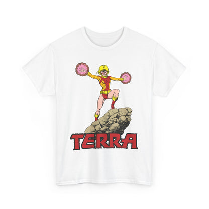 Terra T-Shirt - George Perez Art -  - New Teen Titans & Traitor - Judas Contract - Tara Markov, Sister to Geo-Force - Deathstroke Ally - DC Comics