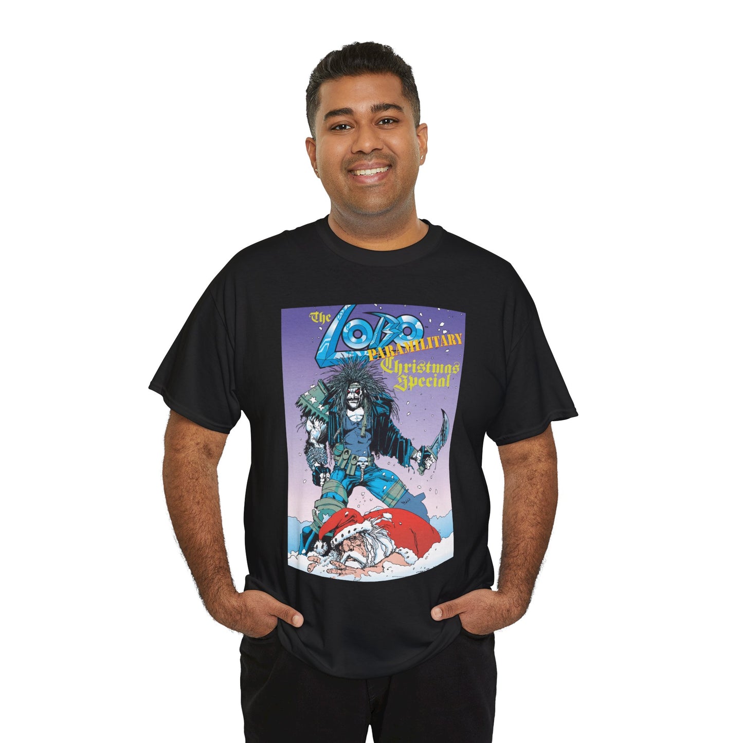 Lobo Paramilitary Christmas Special T-Shirt - Simon Bisley Art - DC Comics