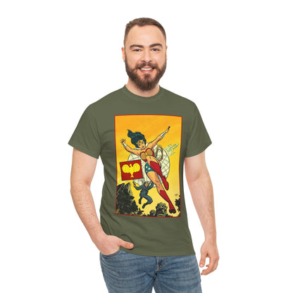 Wonder Woman T-Shirt - Michael Cho Art - Golden Age Art Theme - Steve Trevor - DC Comics