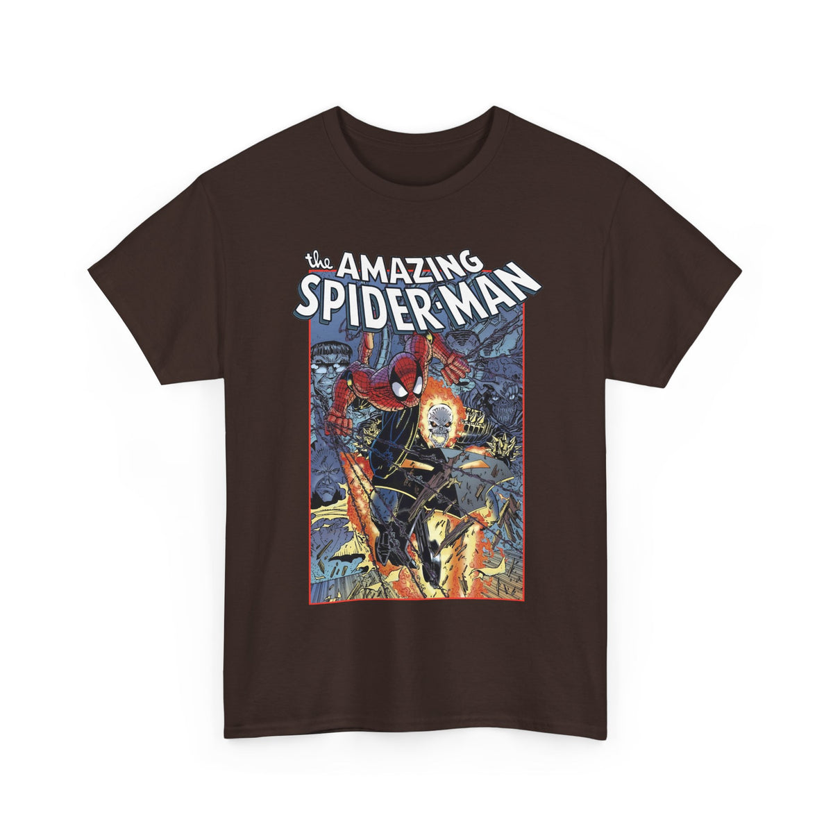 Amazing Spider-Man & Ghost Rider T-Shirt - Erik Larsen Art - Sinister Six - Marvel Comics