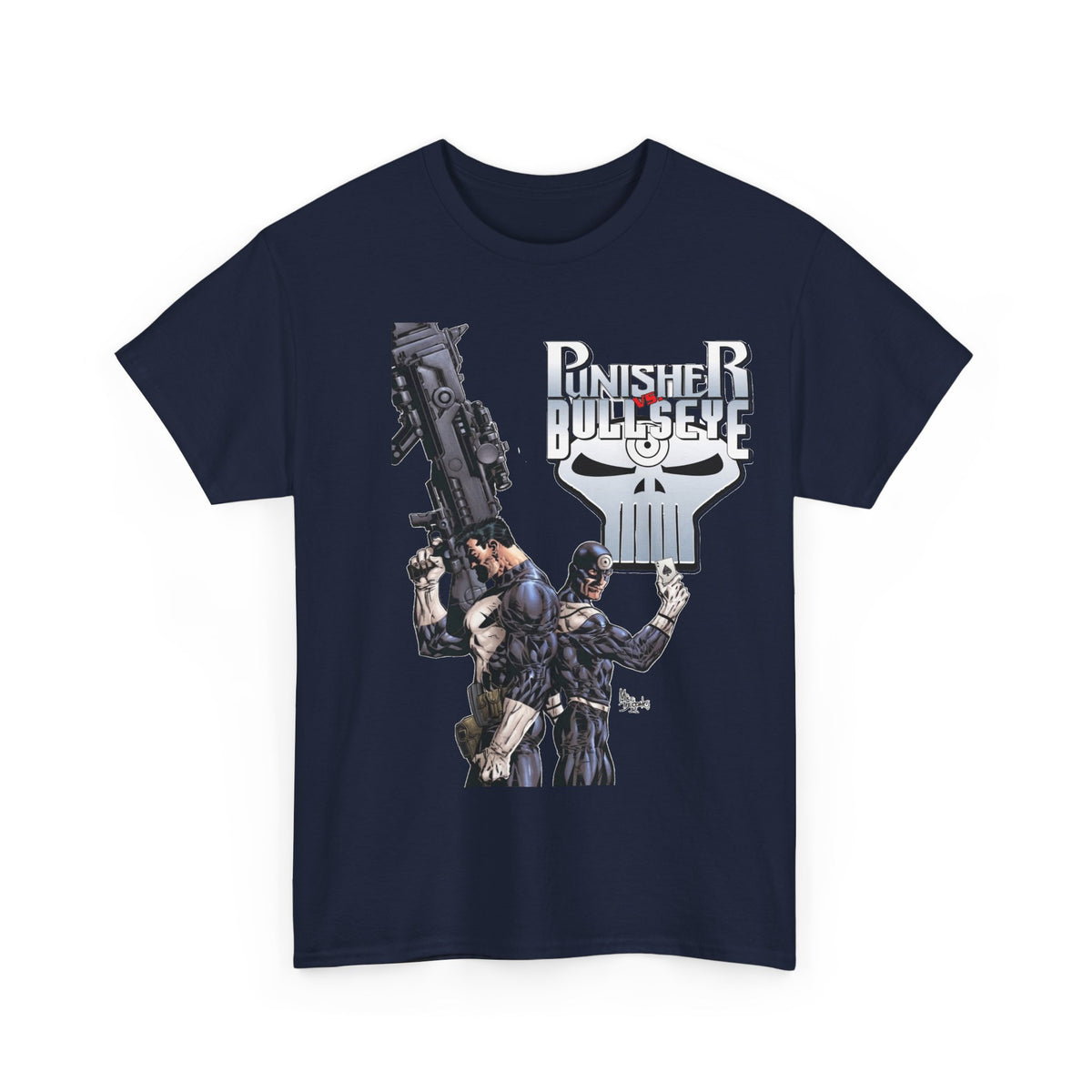 Punisher Vs Bullseye T-Shirt -Mike Deodato Jr Art - Marvel Comics