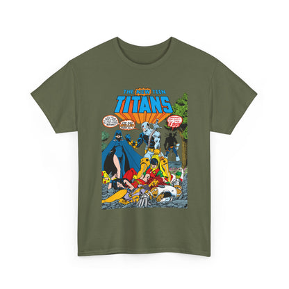 New Teen Titans T-Shirt - George Perez Art - #2 Cover Art - Deathstroke & Ravager - DC Comics