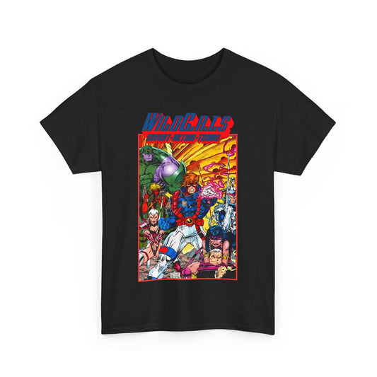 Wildcats T-Shirt - Jim Lee Art - WildC.A.T.s: Covert Action Teams - Spartan, Voice, Grifter, Zealot, Emp - Image/Wildstorm/DC Comics