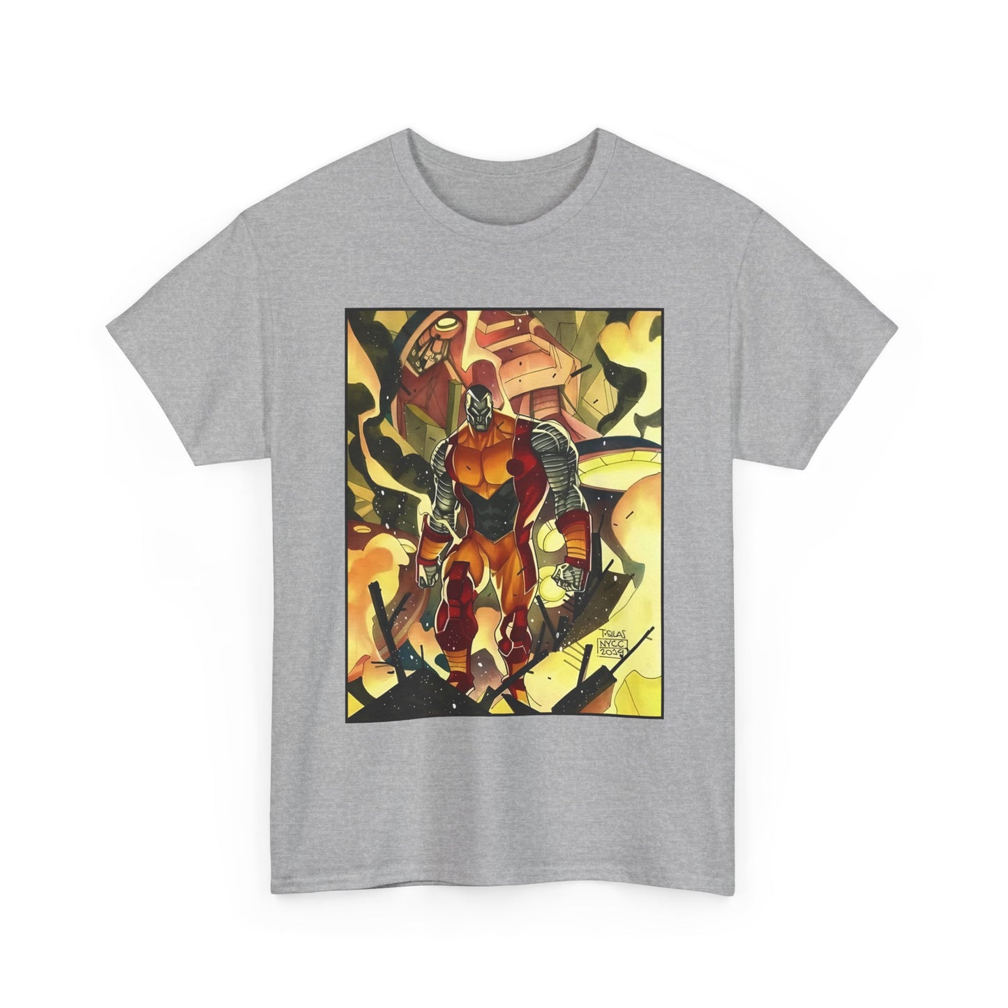 Colossus T-Shirt - Fighting a Sentinel - Marvel Comics