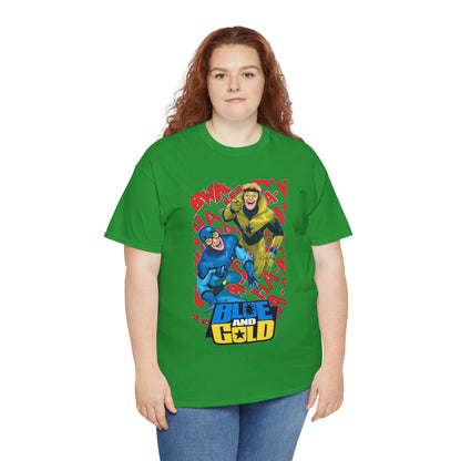 Booster Gold & Blue Beetle T-Shirt - DC Comics - Justice League International Members - Ted Kord