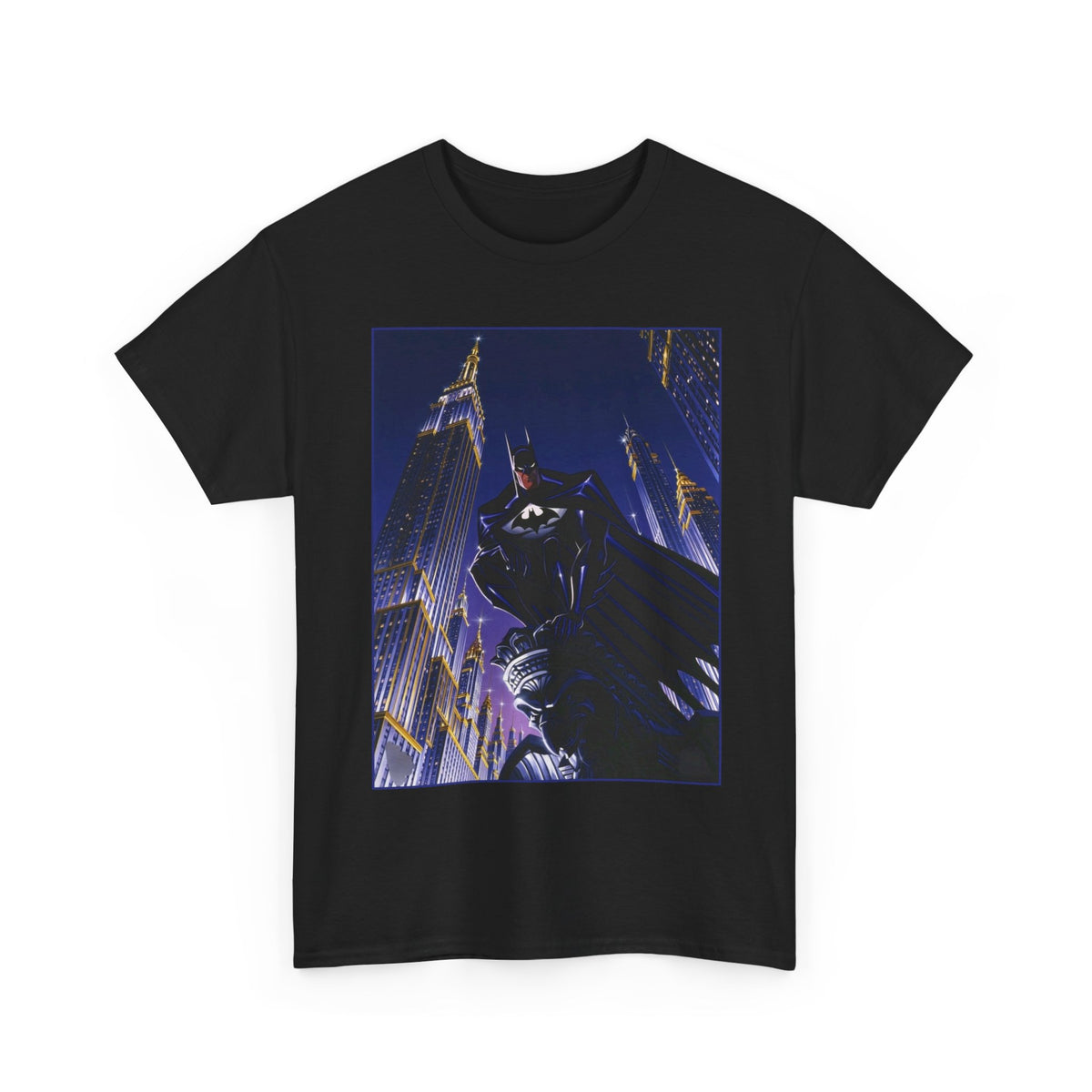 Batman T-Shirt -  Animated Series Art - Gotham City Gargoyle - DC Comics
