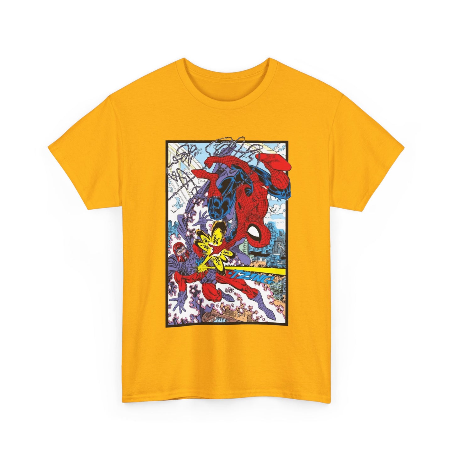 Spider-Man Vs Magneto T-Shirt - Erik Larsen Art - Marvel Comics