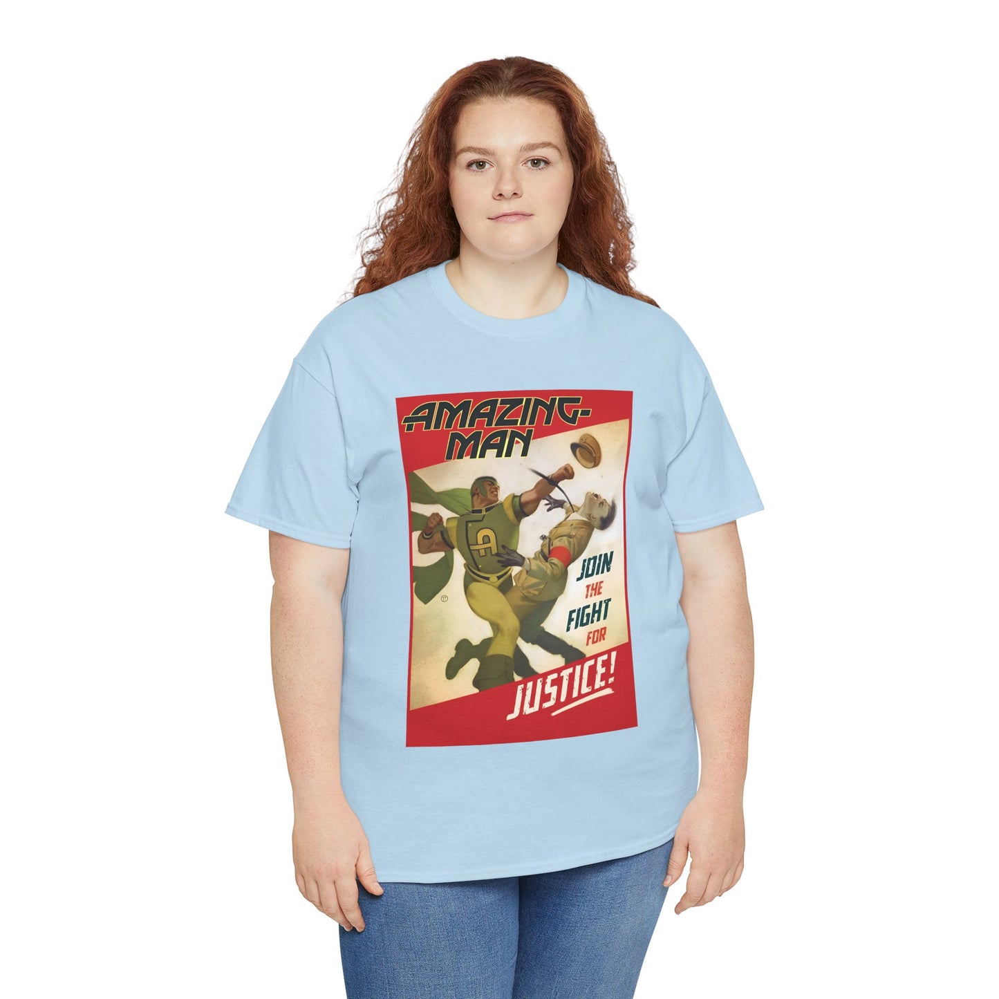 Amazing Man T-Shirt - All-Star Squadron - Join the Fight for Justice - DC Comics