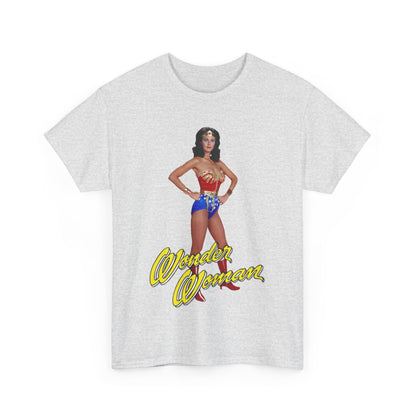 Wonder Woman T-Shirt - Lynda Carter - Popular 1970s CBS TV Show - DC Comics Character - Diana Prince, Paradise Island