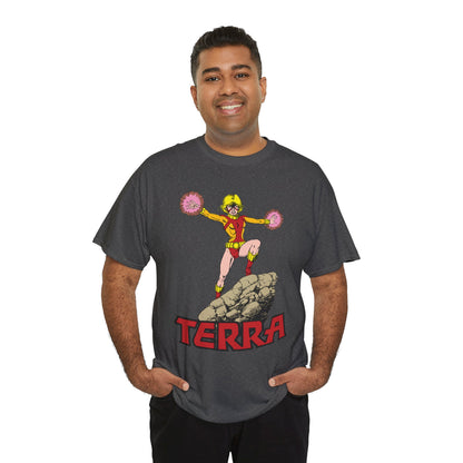 Terra T-Shirt - George Perez Art -  - New Teen Titans & Traitor - Judas Contract - Tara Markov, Sister to Geo-Force - Deathstroke Ally - DC Comics
