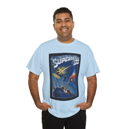 Superman III T-Shirt - Movie Poster Art - Christopher Reeve & Richard Pryor - Metropolis, Man of Steel - DC Comics