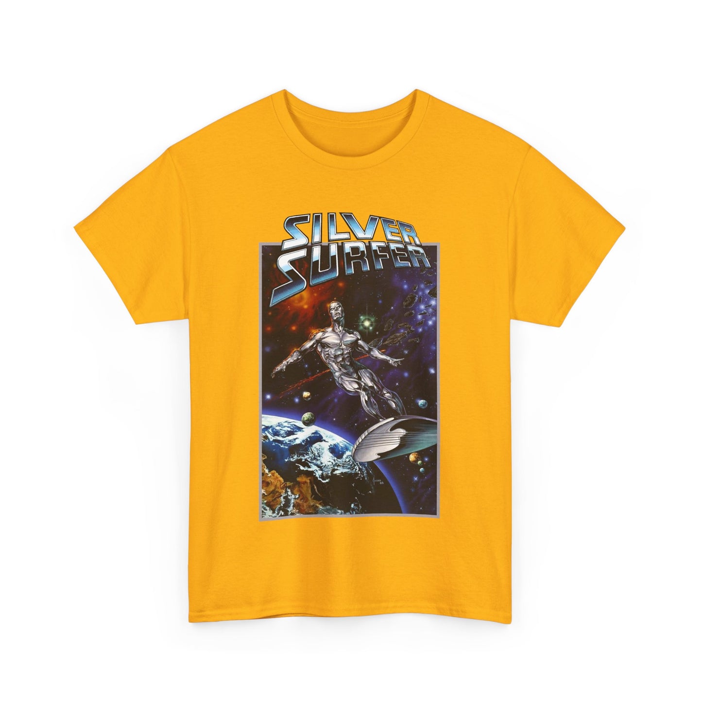Silver Surfer T-Shirt - Amazing Joe Jusko Art - Marvel Comics Character - Former Herald of Galactus - Fantastic Four Connection - Norrin Radd
