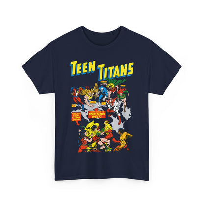 Teen Titans T-Shirt - Rick Buckler Art - Titans West, Lilith, Hawk & Dove, Beast Boy, Golden Eagle - DC Comics