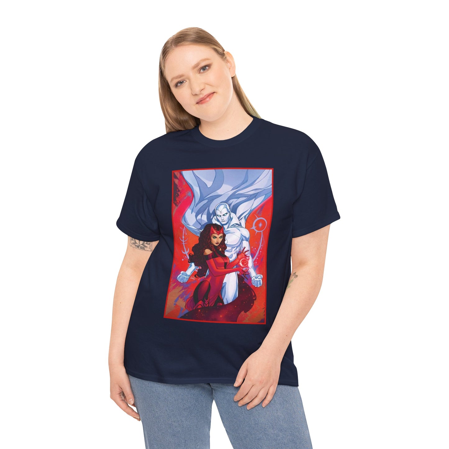 Scarlet Witch & Vision T-Shirt - Russell Dauterman Art - Avengers Members - Marvel Comics