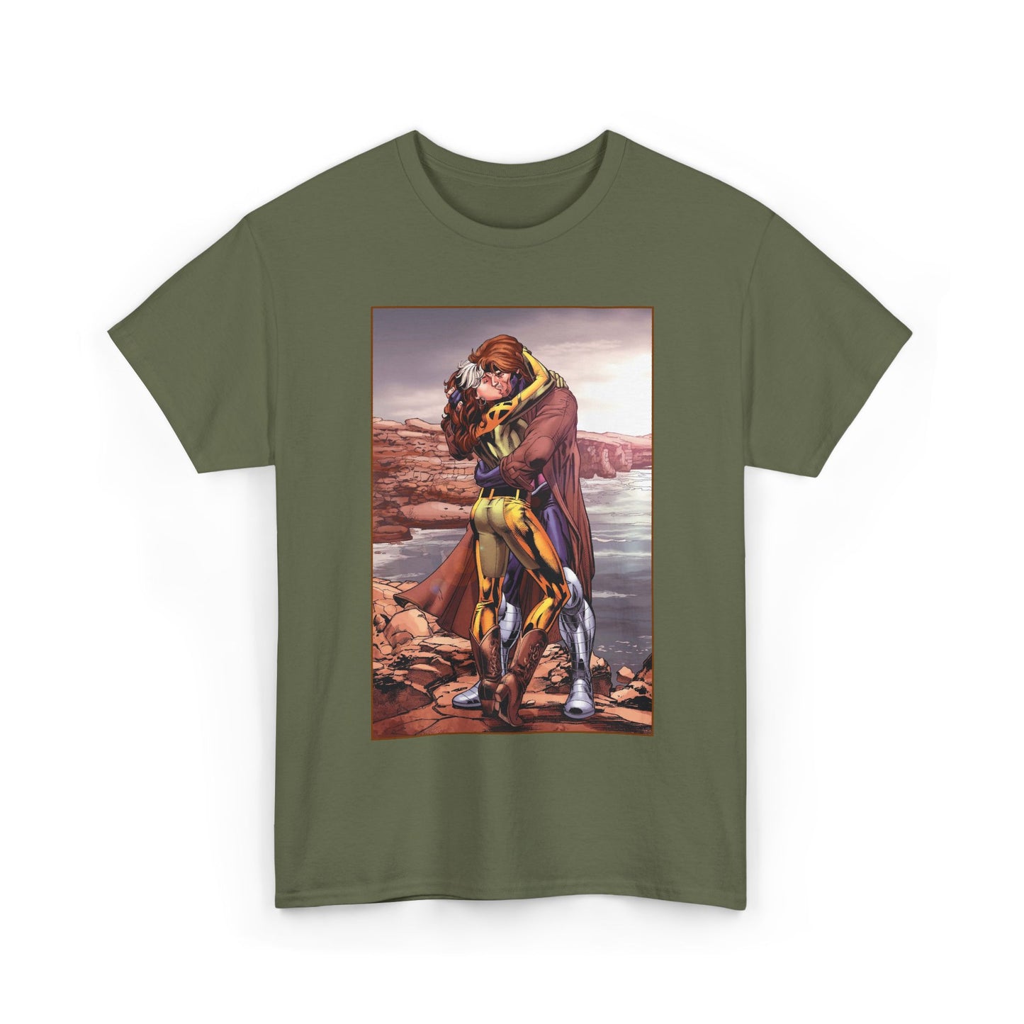 Gambit & Rogue T-Shirt - Scot Eaton Art - "Romy" - Popular X-Men Members - Marvel Comics