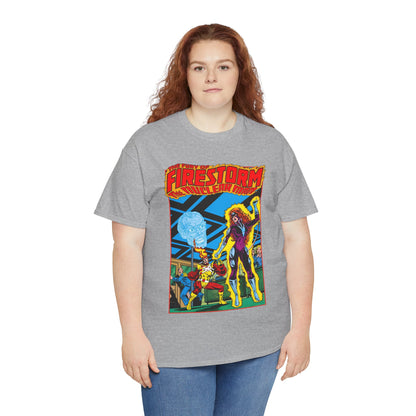 Fury of Firestorm T-Shirt - Pat Broderick Art - Vs Plastique - #7 Cover Art - DC Comics