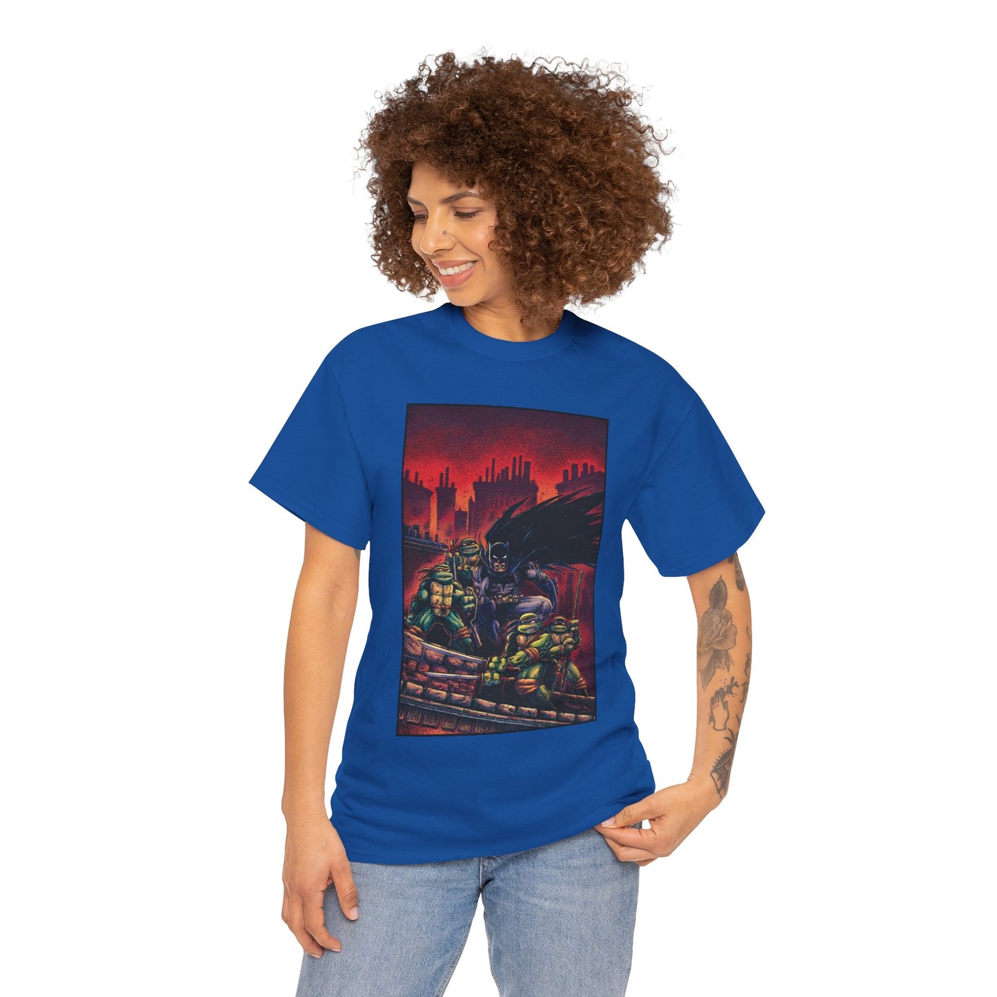 Batman & Teenage Mutant Ninja Turtles T-Shirt - Kevin Eastman Art - TNMT - DC Comics