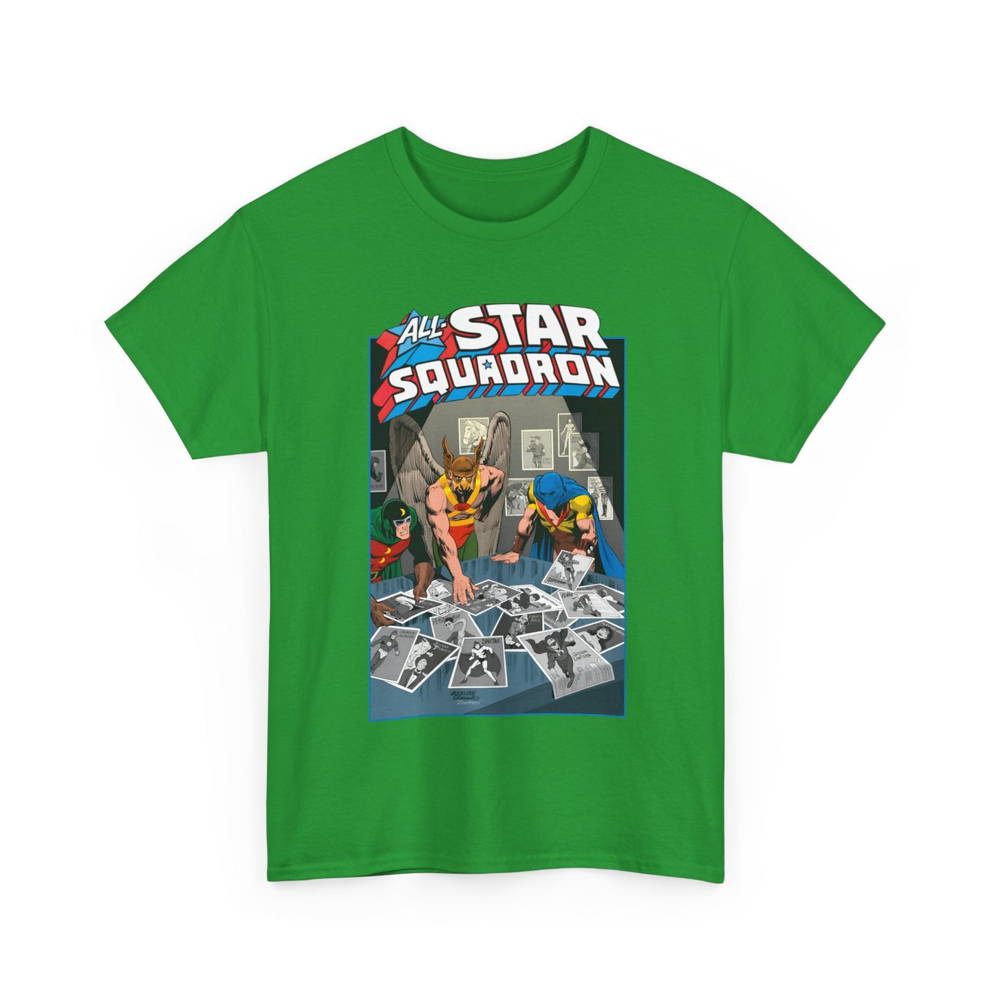 All-Star Squadron T-Shirt - Jerry Ordway Art - Hawkman, Doctor Mid-Nite, Atom - Justice Society JSA - #1 Cover - DC Comics