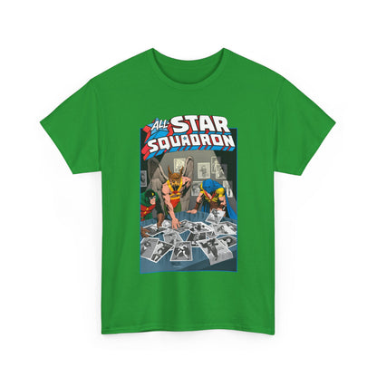 All-Star Squadron T-Shirt - Jerry Ordway Art - Hawkman, Doctor Mid-Nite, Atom - Justice Society JSA - #1 Cover - DC Comics
