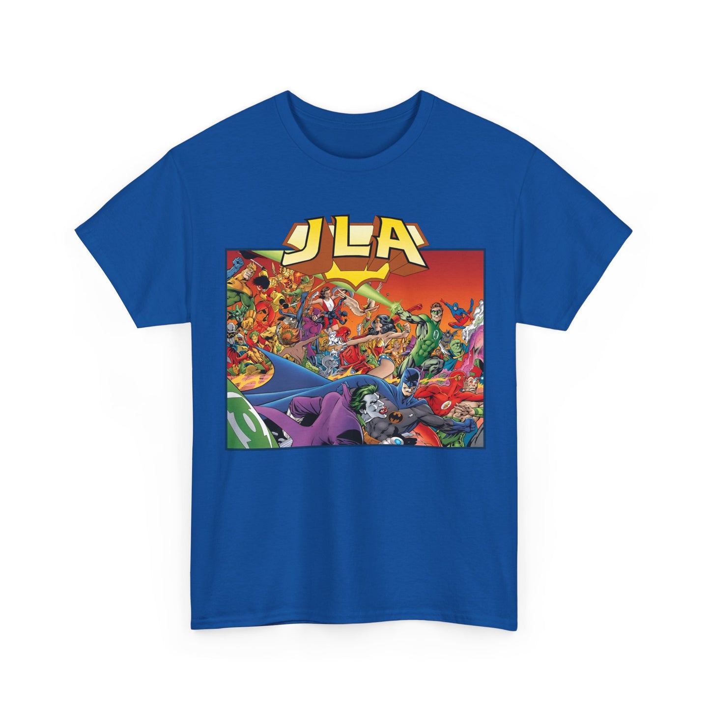 JLA: The Nail T-Shirt - Alan Davis Art - Green Lantern, Batman, Wonder Woman, Flash - DC Comics