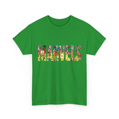 Marvels T-Shirt - Alex Ross Art from the popular Kurt Busiek Story - Spider-Man, Fantastic Four, X-Men, Hulk, Captain America, Thor, Iron Man - Marvel Comics