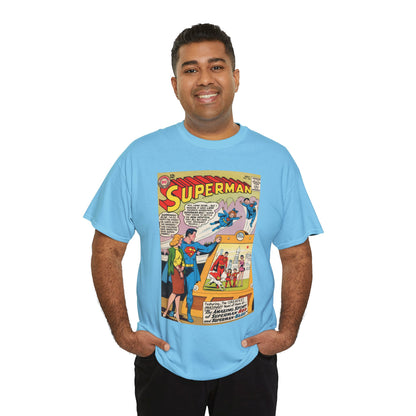 Superman #162 T-Shirt - Superman Blue & Red - Classic Silver Age Imaginary Story - DC Comics