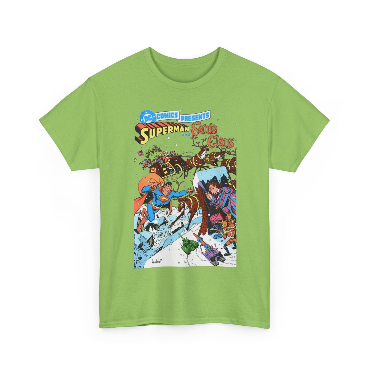 Superman & Santa Claus T-Shirt - José Luis García-López Art - DC Comics Presents #67 - Vs. Toyman