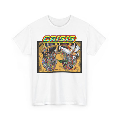 Crisis on Infinite Earths T-Shirt - George Perez & Jerry Ordway Art - The Monitor's Satellite - DC Comics