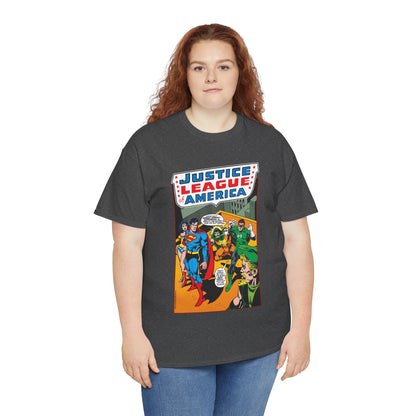 Justice League of America T-Shirt - Dick Dillin Art - Superman, Wonder Woman, Green Arrow, Green Lantern - DC Comics