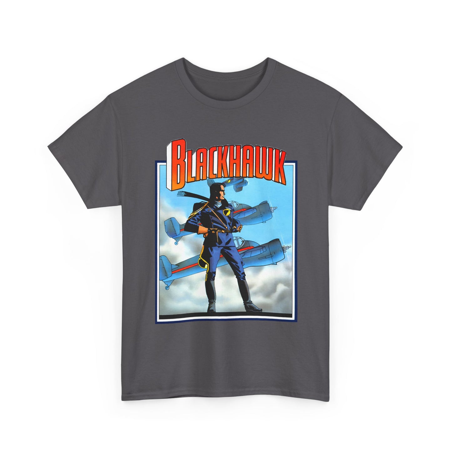 Blackhawk T-Shirt - Howard Chaykin Art - World War II Anti-Nazi Ace Pilots - DC Comics