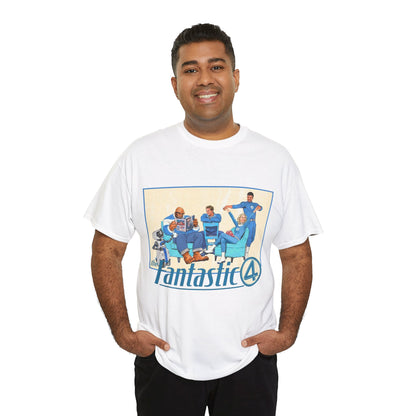 Fantastic Four T-Shirt - 2025 MCU Movie - Reed Richards, Invisible Woman, Thing, Human Torch - Marvel Comics Characters