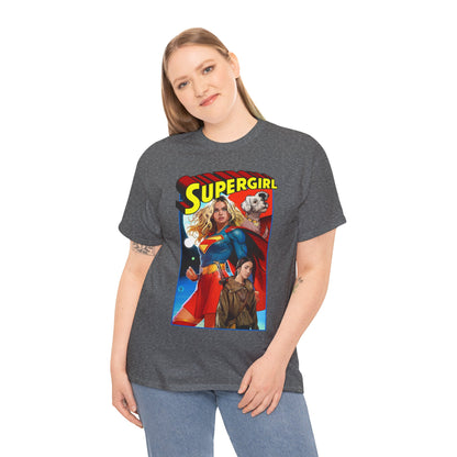 Supergirl & Krypto T-Shirt - Dan Mora Art - Upcoming 2026 Movie with Milly Alcock - DC Comics