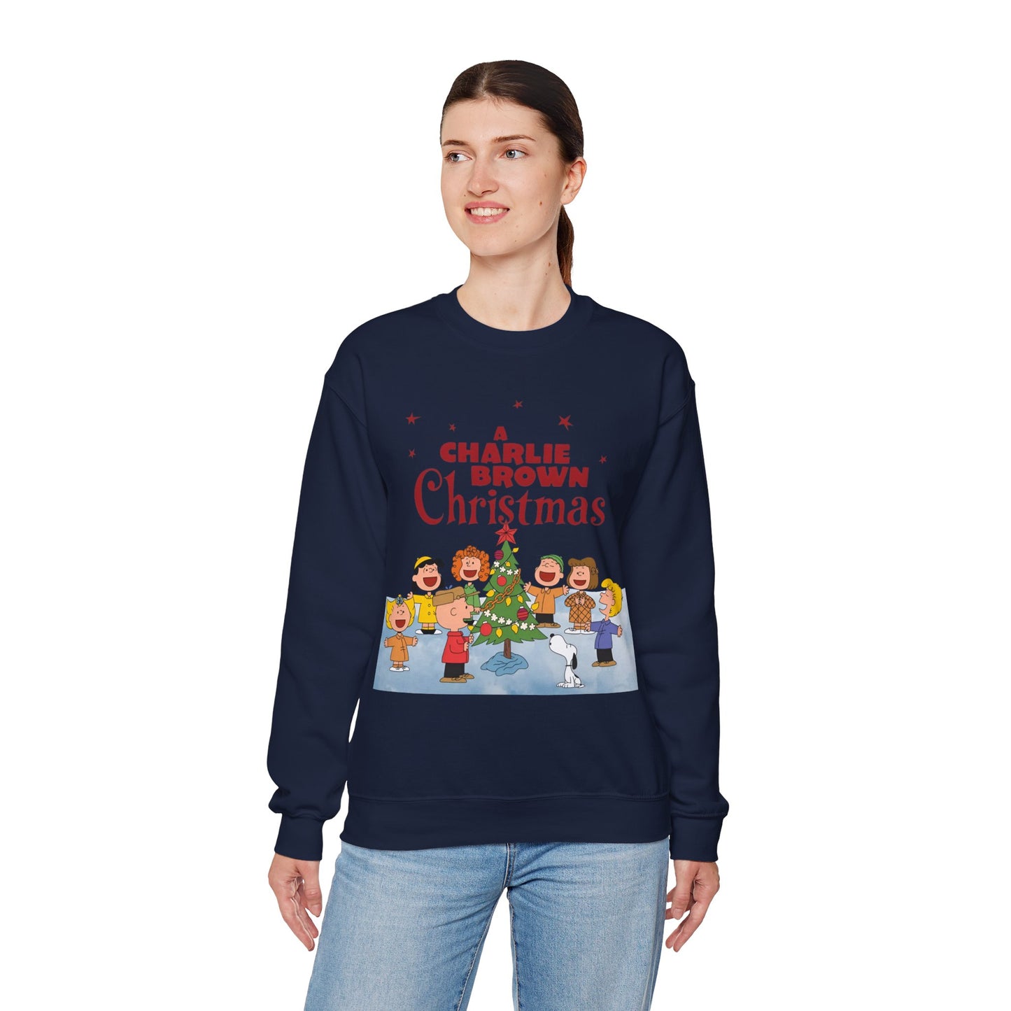 A Charlie Brown Christmas Crewneck Sweatshirt - Snoopy, Lucy, Linus, Sally, Schroeder