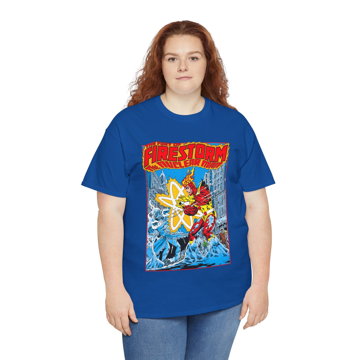 Fury of Firestorm T-Shirt - Pat Broderick Art - Vs Killer Frost - #3 Cover Art - DC Comics