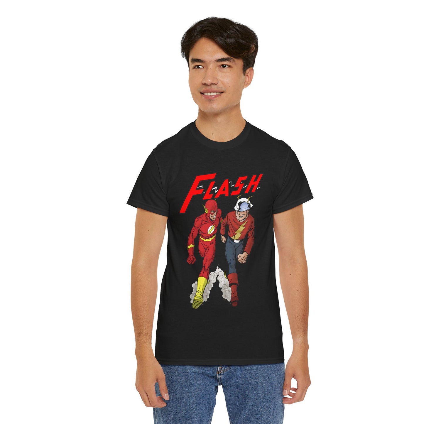 Flash T-Shirt - John Byrne - Barry Allen, Jay Garrick - Golden Age, Silver Age - DC Comics