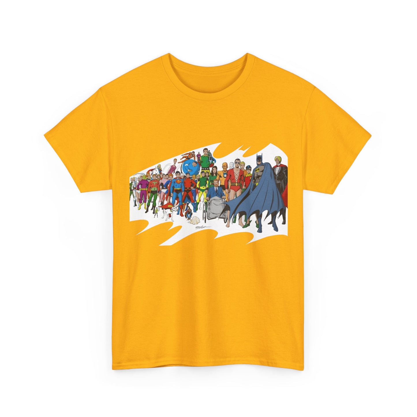 Batman T-Shirt - Neal Adams Art - Plastic Man, Sargon, Robin, Doom Patrol, Superboy, Legion of Super-Heroes - 100-Page Giant Cover Art - DC Comics
