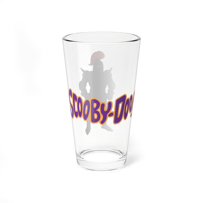 Black Knight Pint Glass, 16oz - Scooby Doo Villain - Hanna-Barbera Cartoon - Mr Wickles - What a Night for a Knight