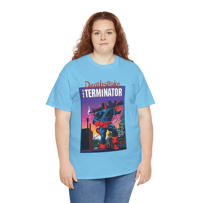 Deathstroke The Terminator T-Shirt - Mike Zeck Art - New Teen Titans Foe & Mercenary - Slade Wilson, Father of Jericho and Ravager - DC Comics - #1 Cover